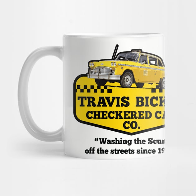 Travis Bickle Checkered Cab Company by Alema Art